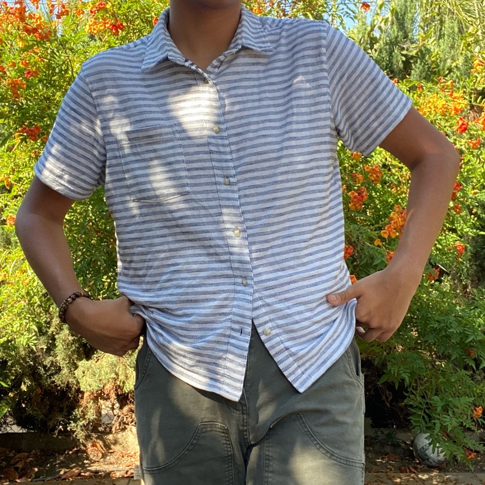 summer striped shirt